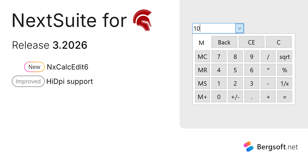 Bergsoft Blazor and Delphi components